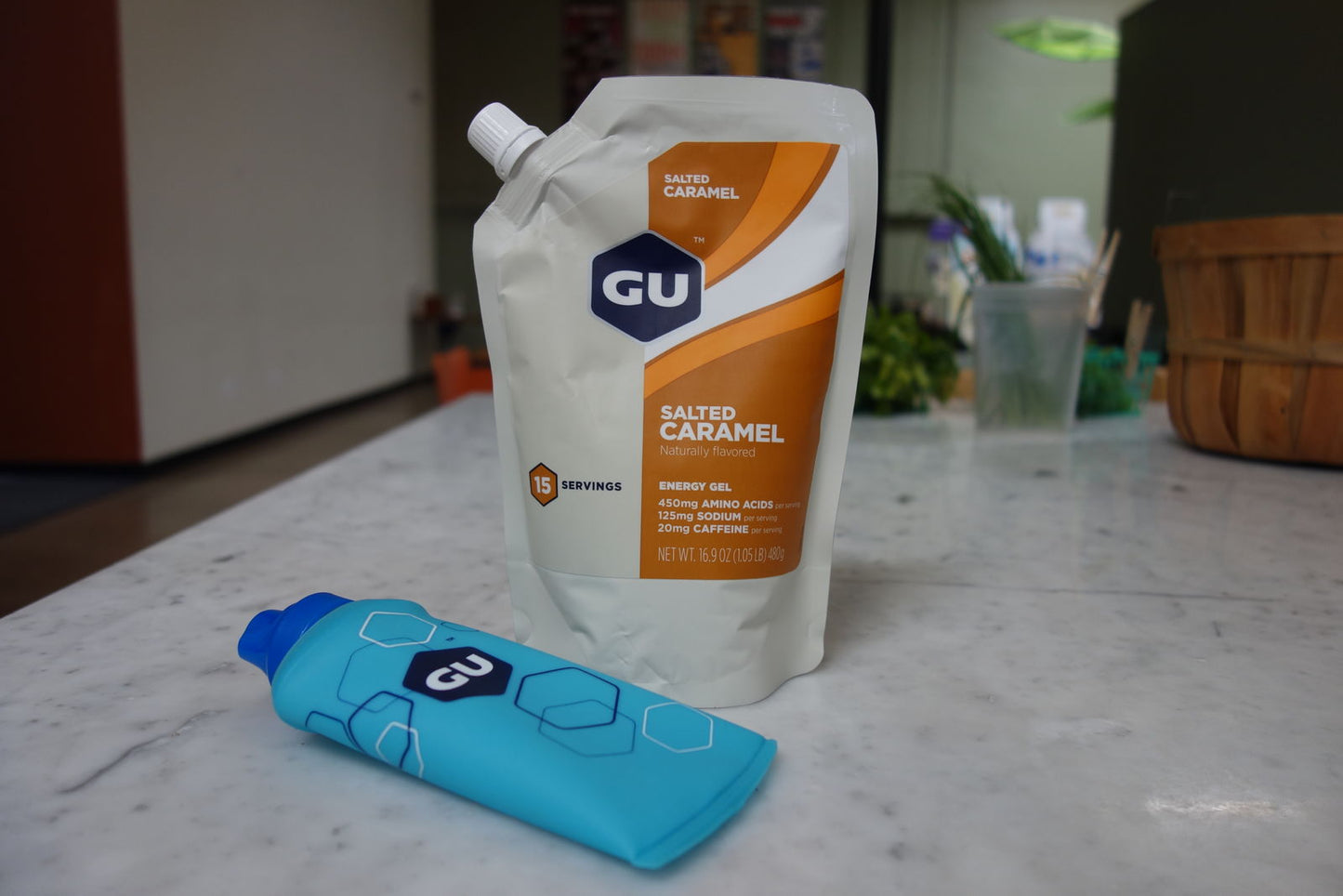 GU Energy Drikkebeholder til gels 150ml (Lyseblå)