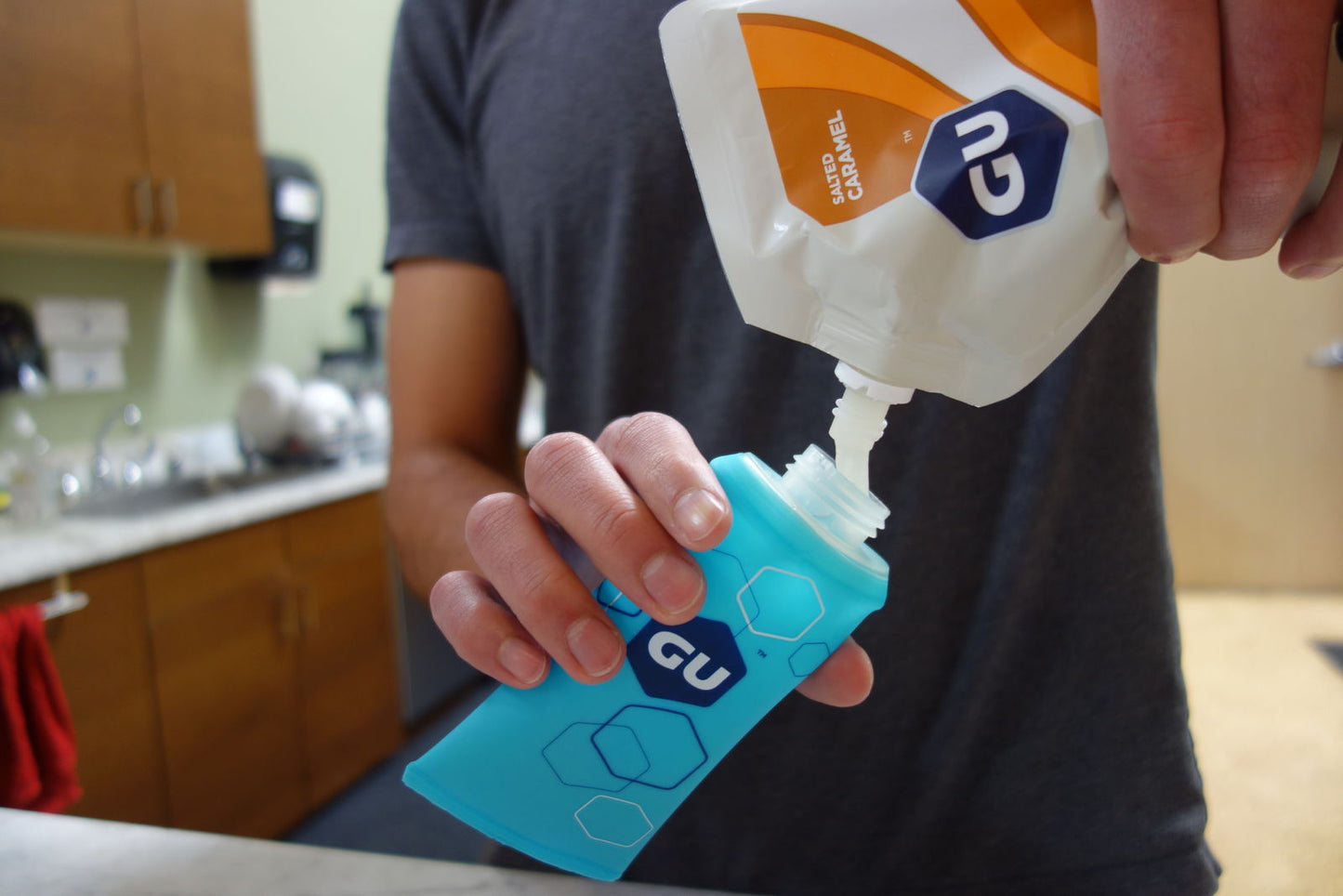 GU Energy Drikkebeholder til gels 150ml (Lyseblå)