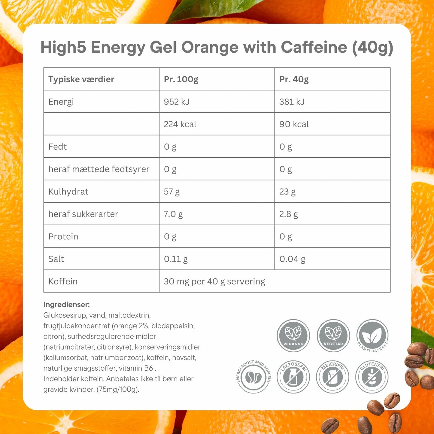 High5 Energigel Mixed Flavors box (20x40g)