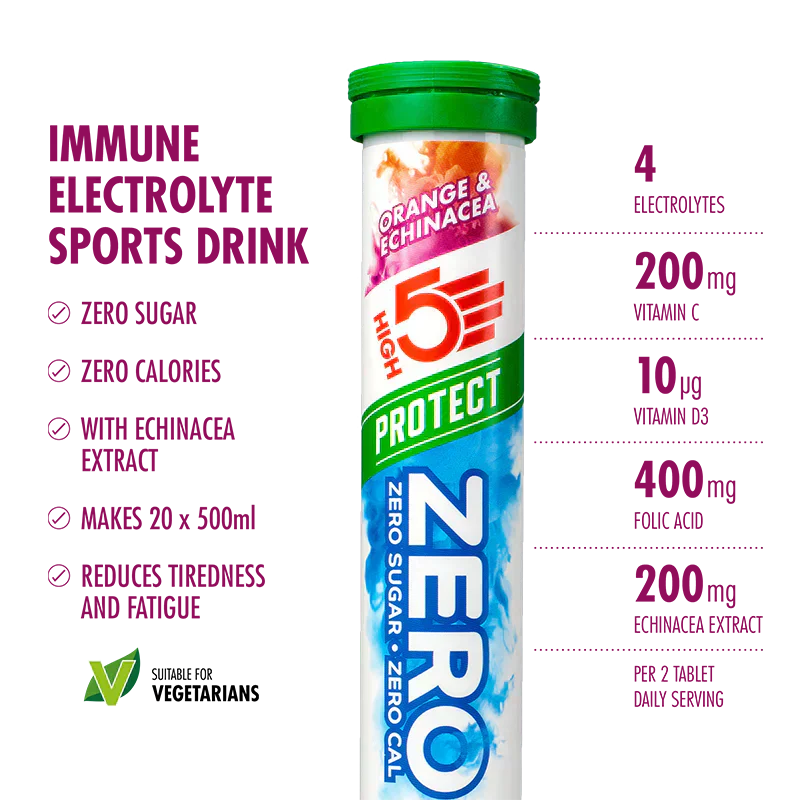 High5 Elektrolyttabs ZERO Protect Orange & Echinacea (8x20 tabs)