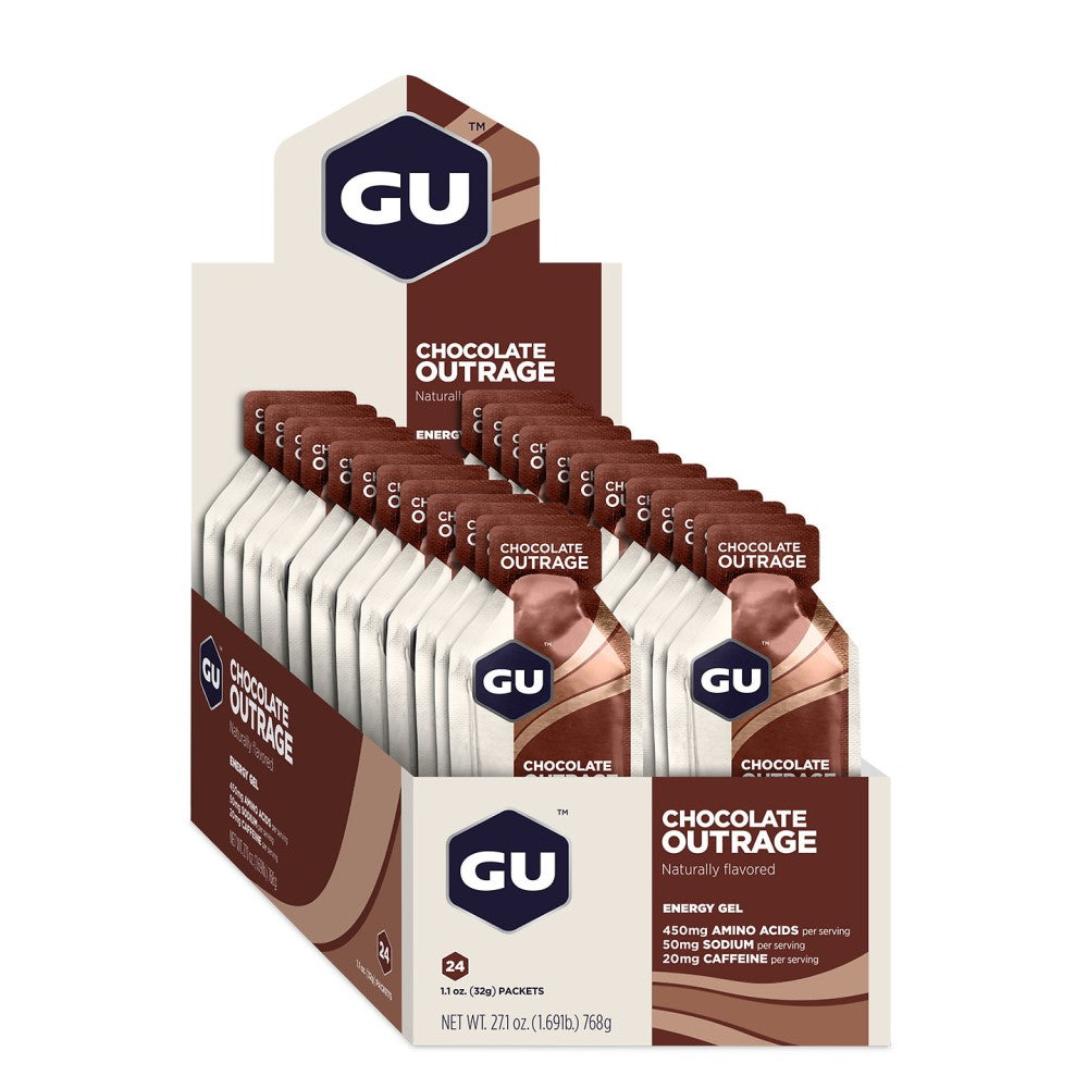 GU Energy Energigel Chocolate Outrage med koffein 32g