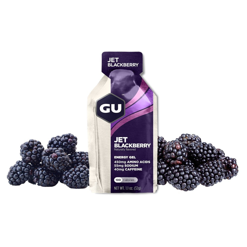 GU Energy Energigel Jet Blackberry med koffein 288x32g MASTER