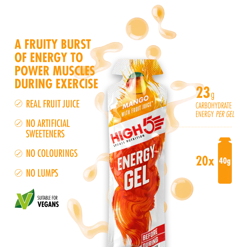 High5 Energigel Mixed Flavors box (20x40g) Datovare