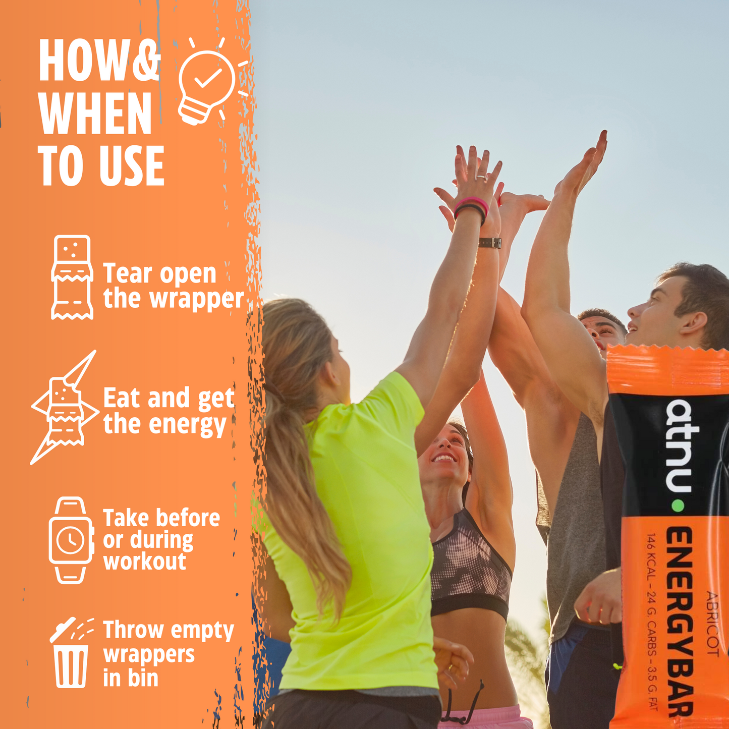 ATNU Energibar Abricot (40g) 12 stk.