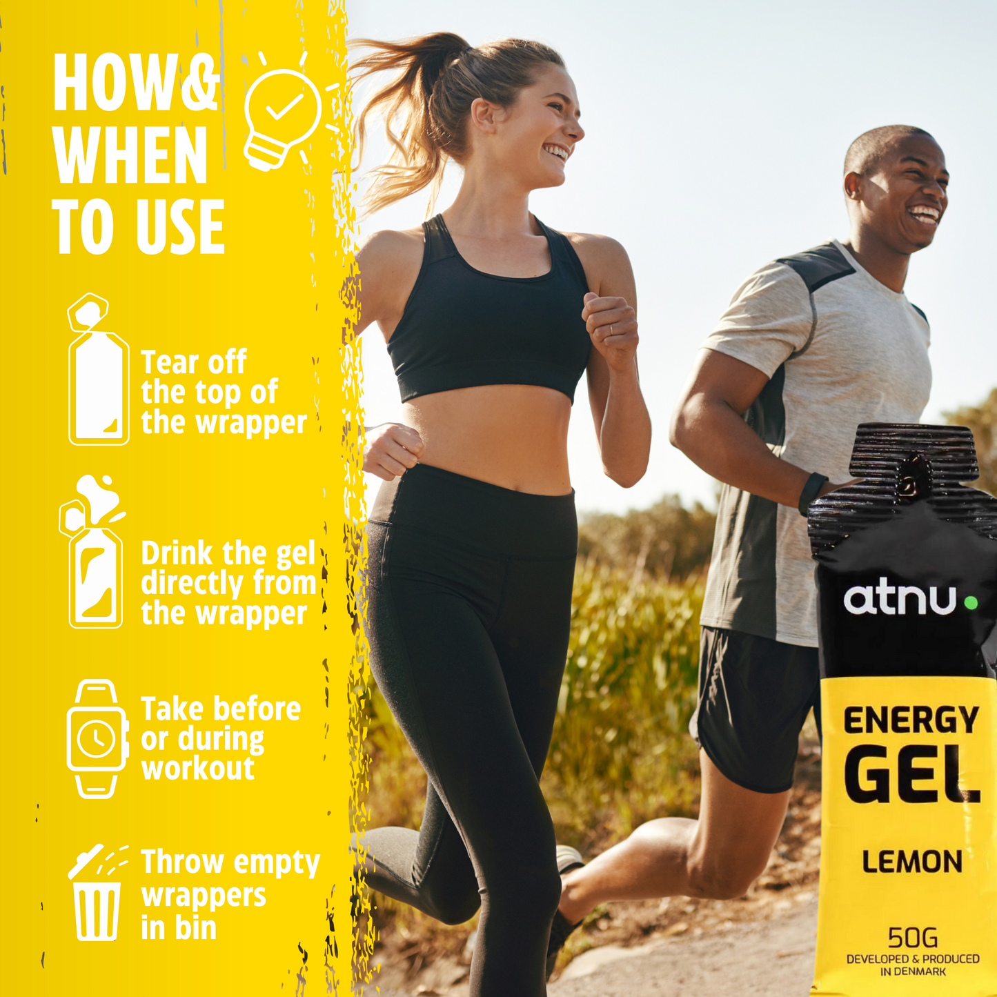 ATNU Energi gel Lemon (50g)