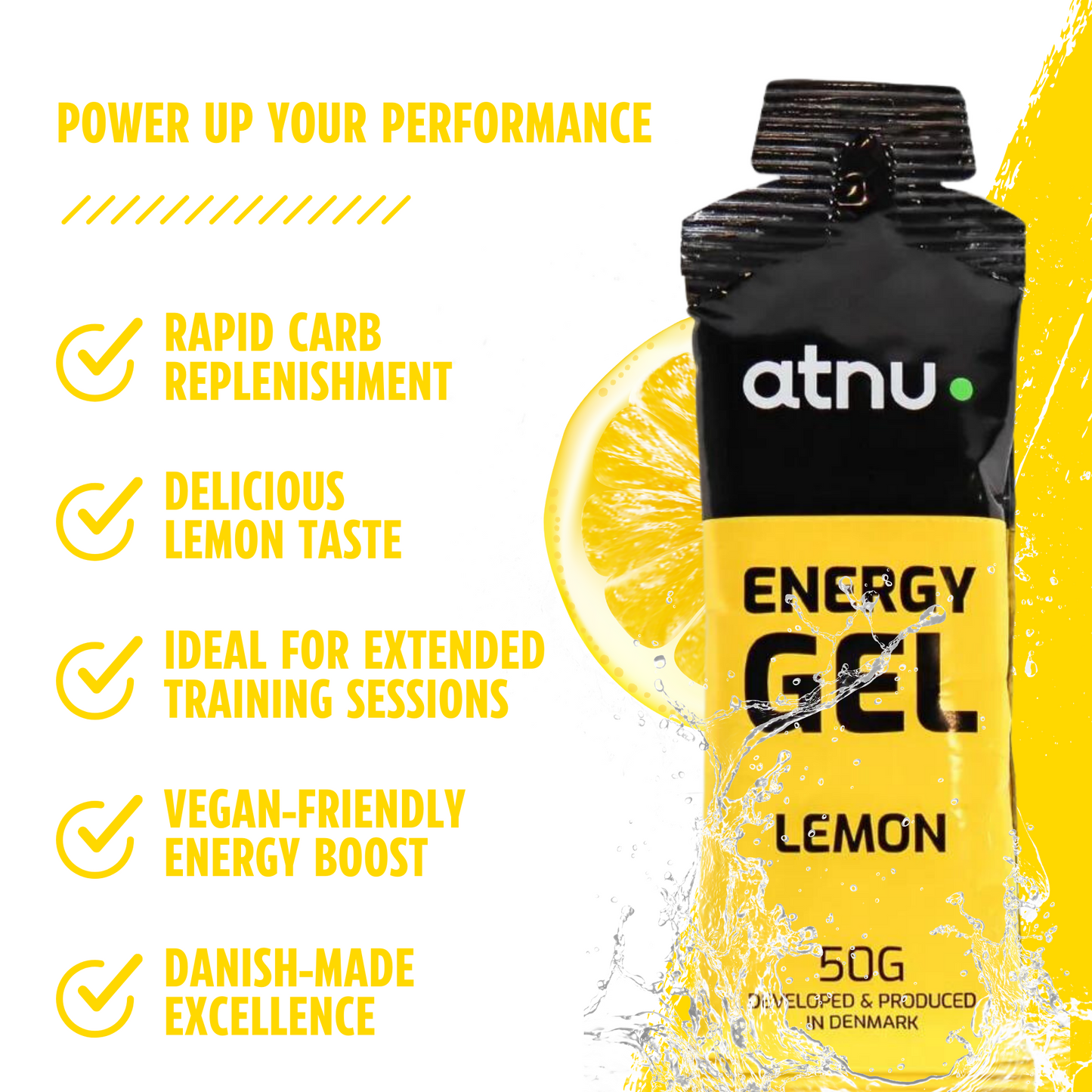 ATNU Energi gel Lemon (50g)