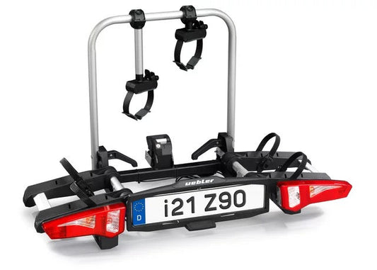 Uebler cykelholder i21 Z90 with 90° fold-down function 2 cykler