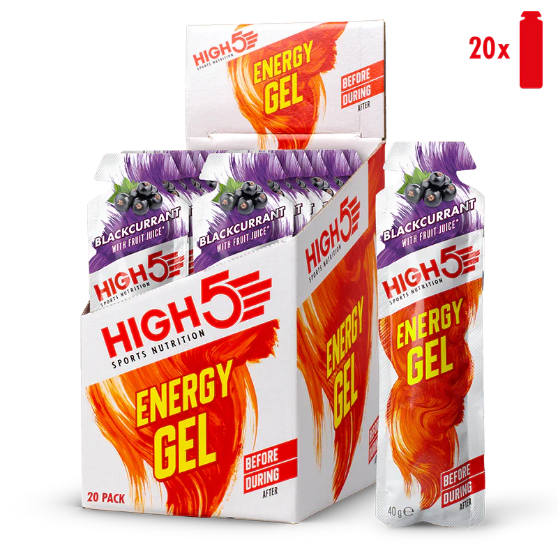 High5 Energigel Blackcurrant 40 g x 20 stk. DATOVARE
