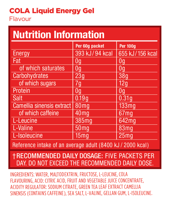 GU Energy Energigel Liquid Cola (12x60g)