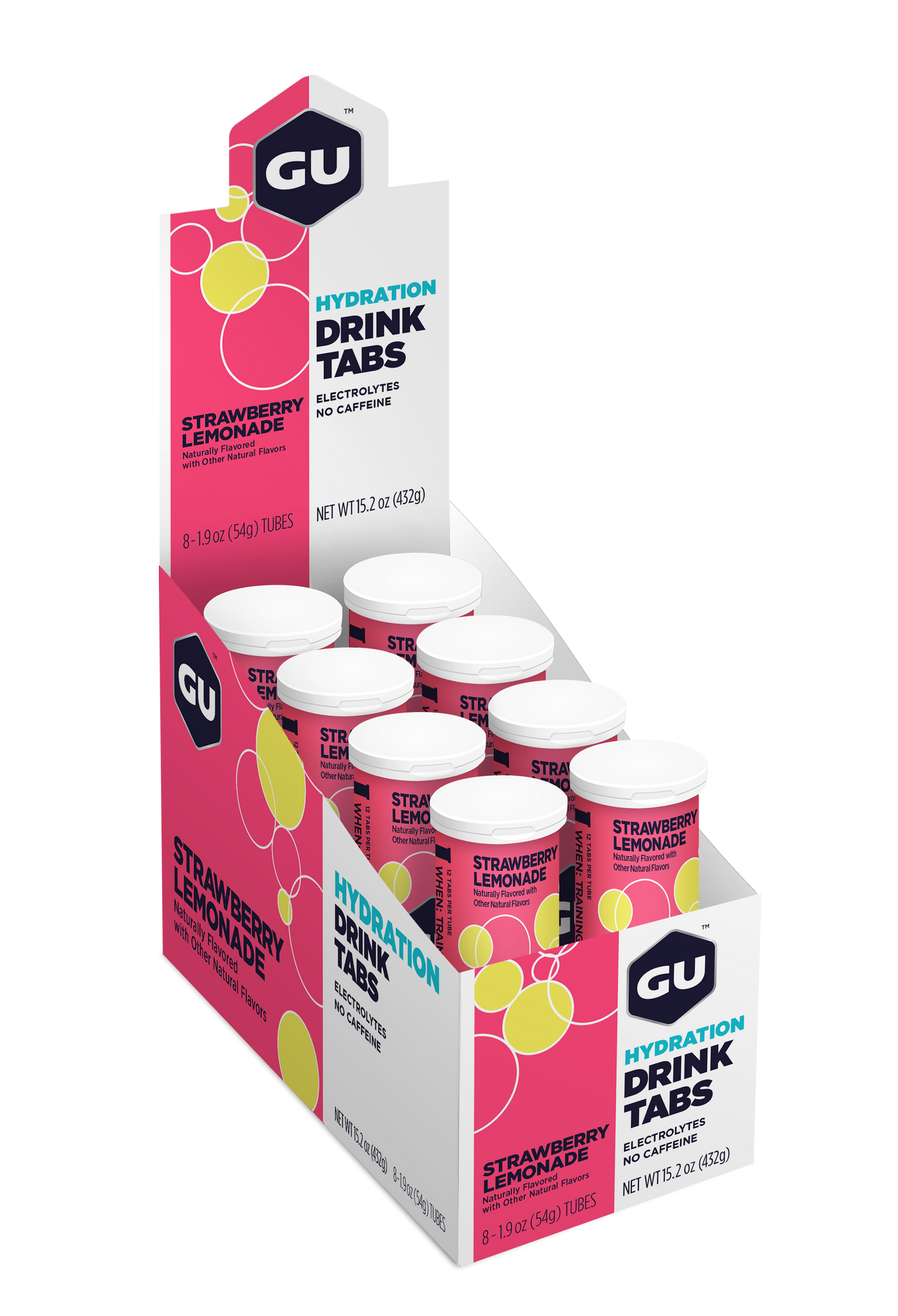 GU Energy Elektrolyttabs Strawberry Lemonade  DATOVARE (8 x 12 tabs)