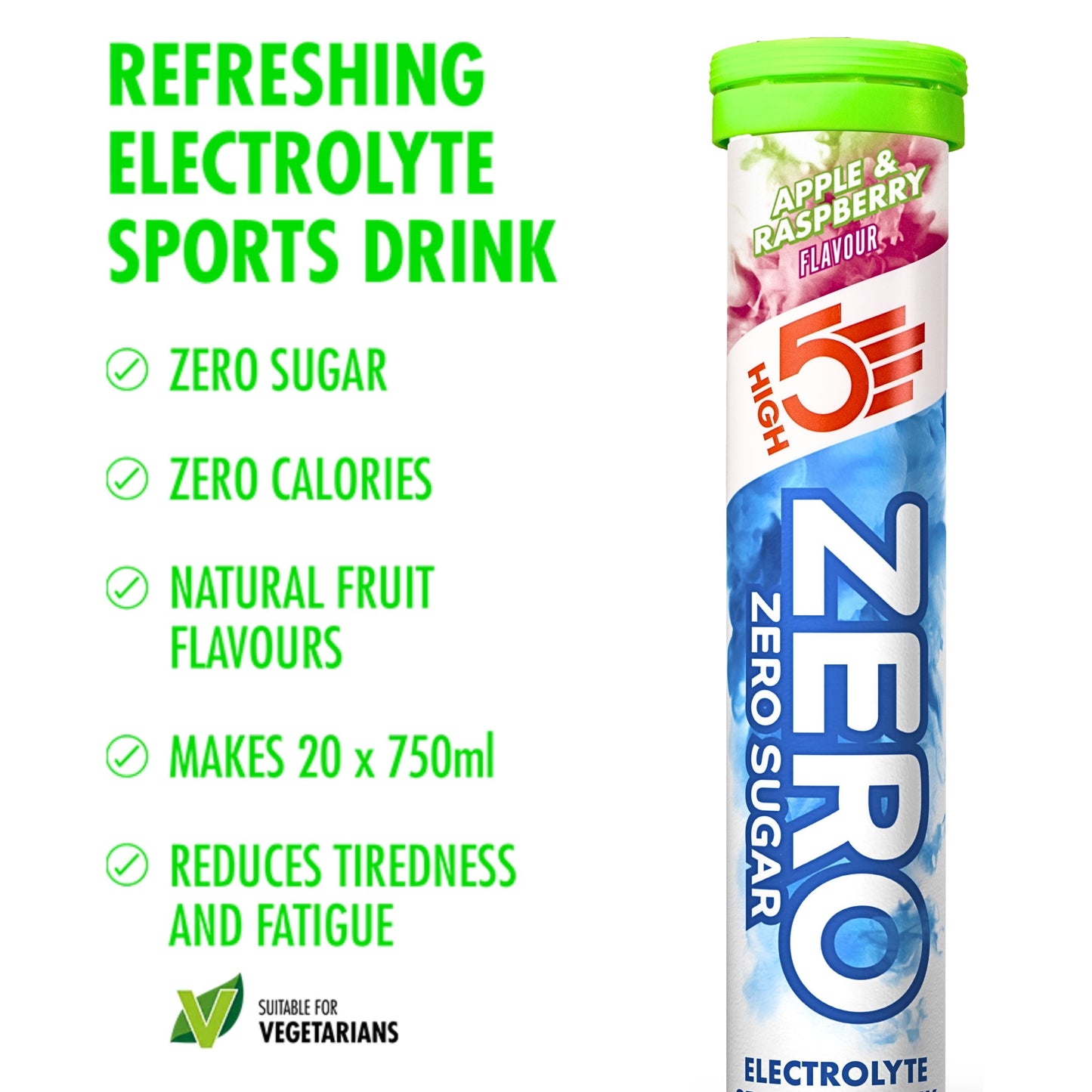 High5 Elektrolyttabs ZERO Apple & Raspberry (8x20 tabs)