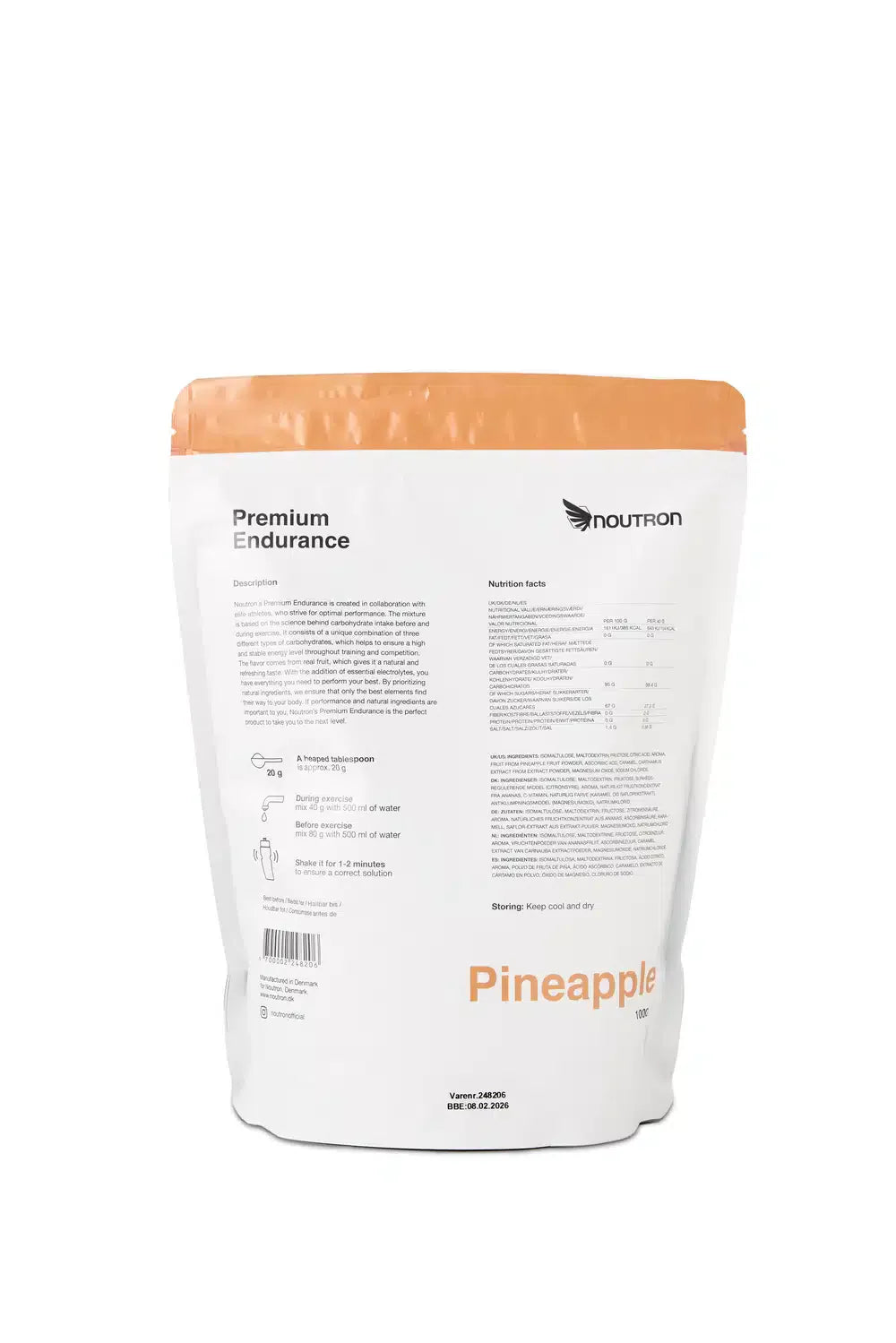 Noutron Premium Endurance Energidrik Pineapple (1000g)