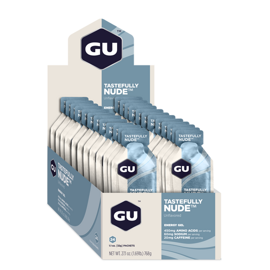 GU Energy Energigel Tastefully Nude med koffein (24x32g)