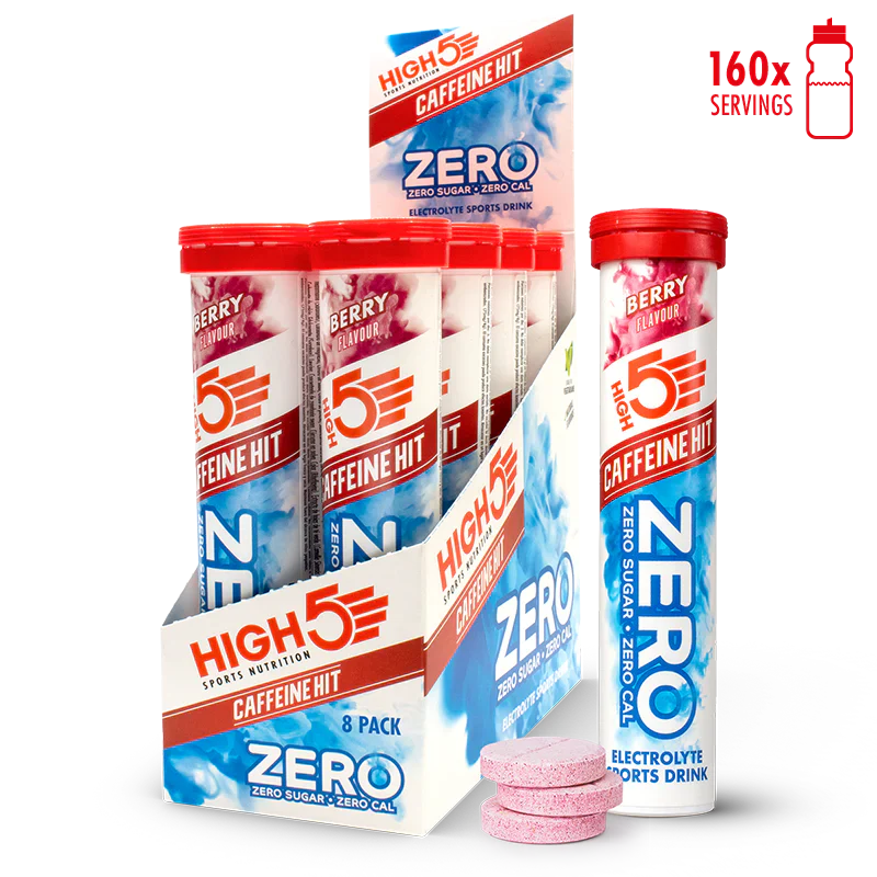 High5 Elektrolyttabs ZERO Berry Caff  (8x20 tabs) Datovare