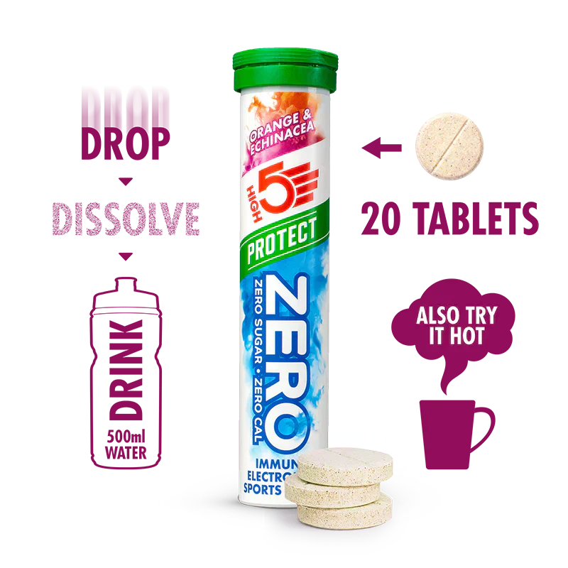High5 Elektrolyttabs ZERO Protect Orange & Echinacea (8x20 tabs)