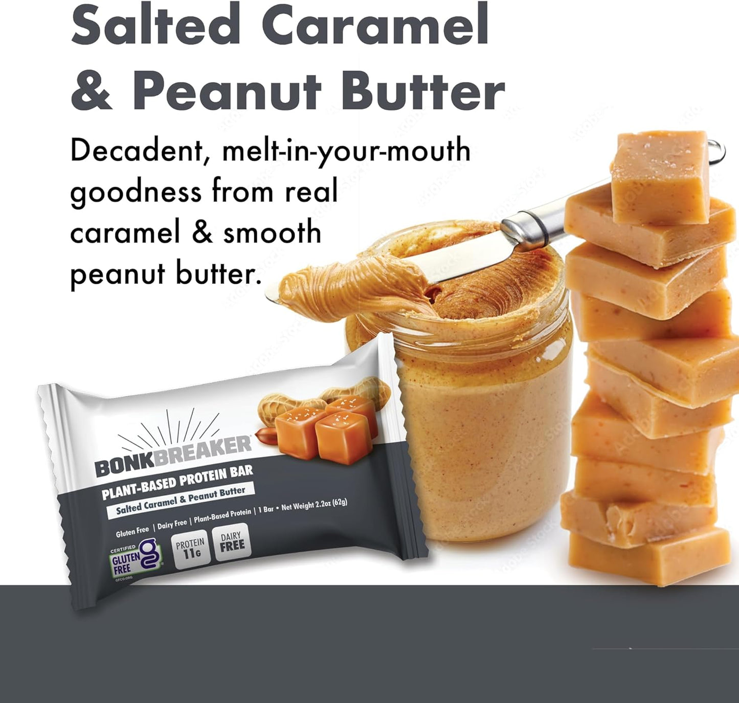 Bonk Breaker Proteinbar Salted Caramel & Peanut Butter (12x62g) DATOVARE