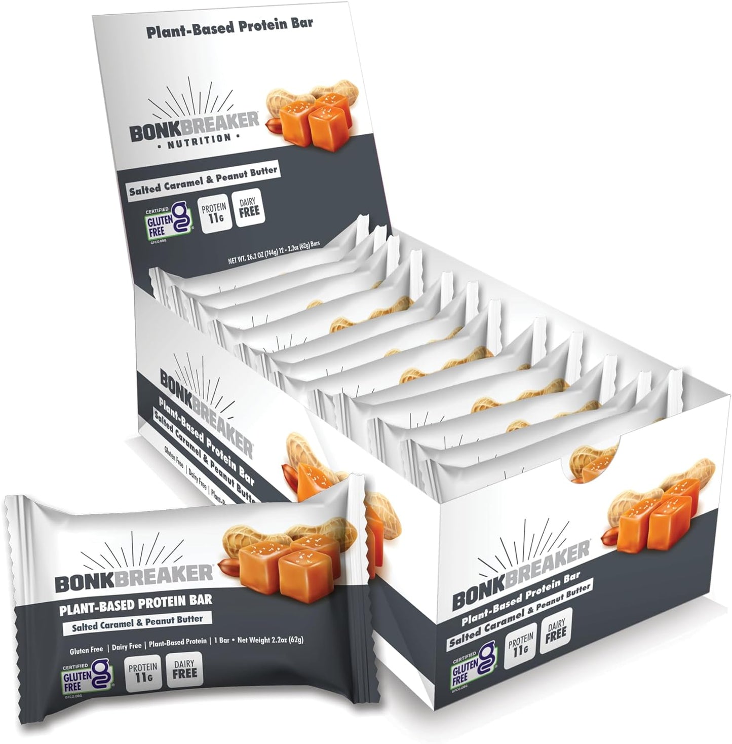 Bonk Breaker Proteinbar Salted Caramel & Peanut Butter (12x62g) DATOVARE