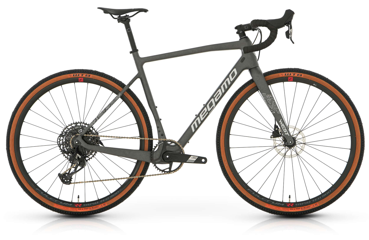 Megamo West 10 Apex 2025 gravelcykel grå