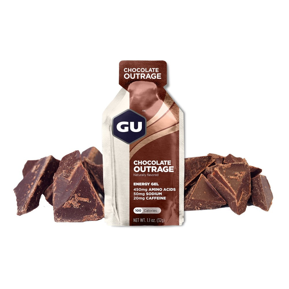 GU Energy Energigel Chocolate Outrage med koffein 32g